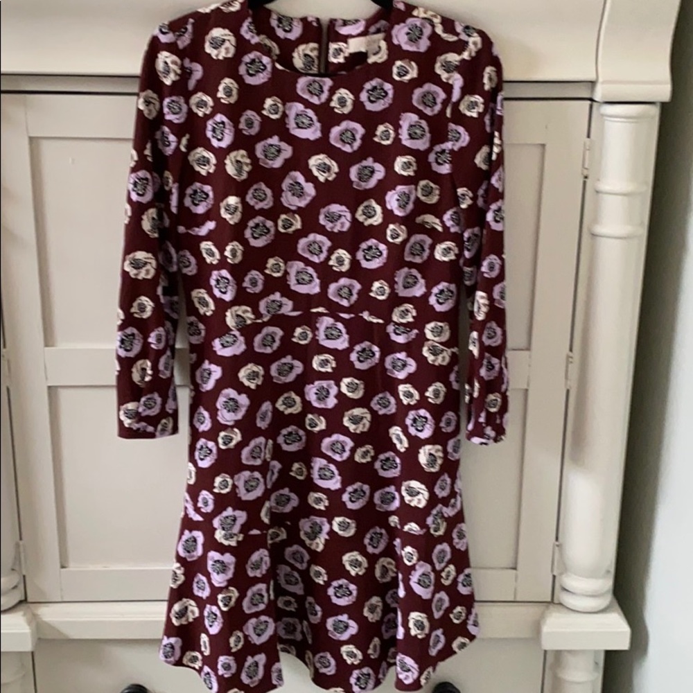 Purple floral dress